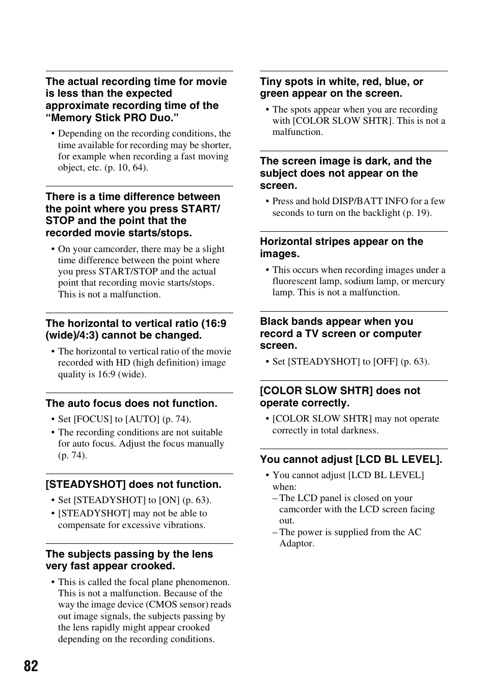 Sony HDR-TG1 User Manual | Page 82 / 109