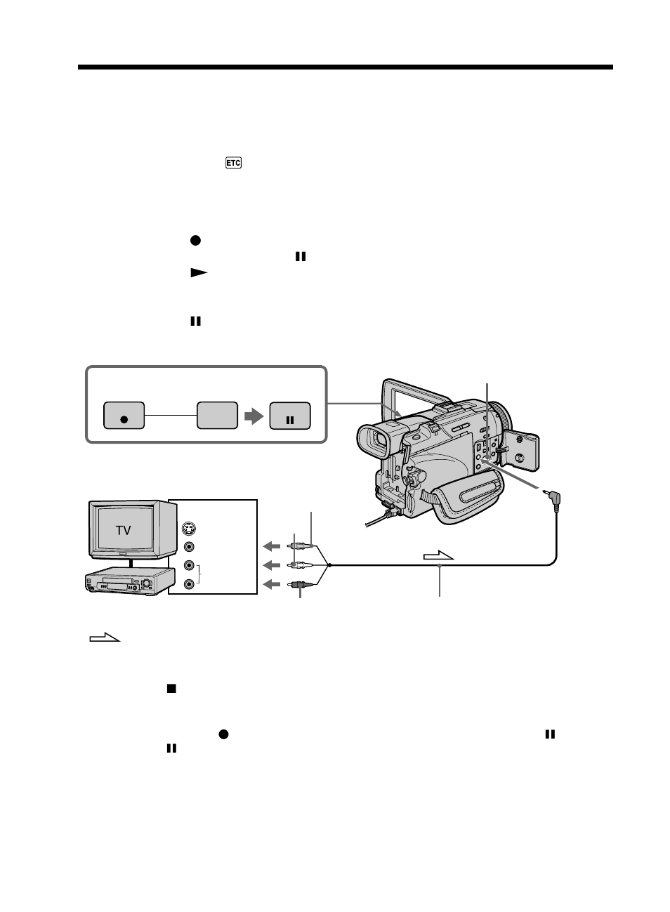 Recording video or tv programs | Sony DCR-TRV50 User Manual | Page 100 / 248