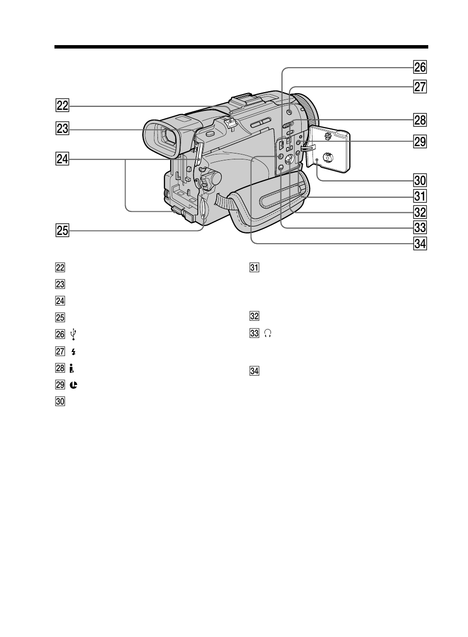 Wj wg ws wf wk wl e; ef wh es ed ea wd | Sony DCR-TRV50 User Manual | Page 238 / 248