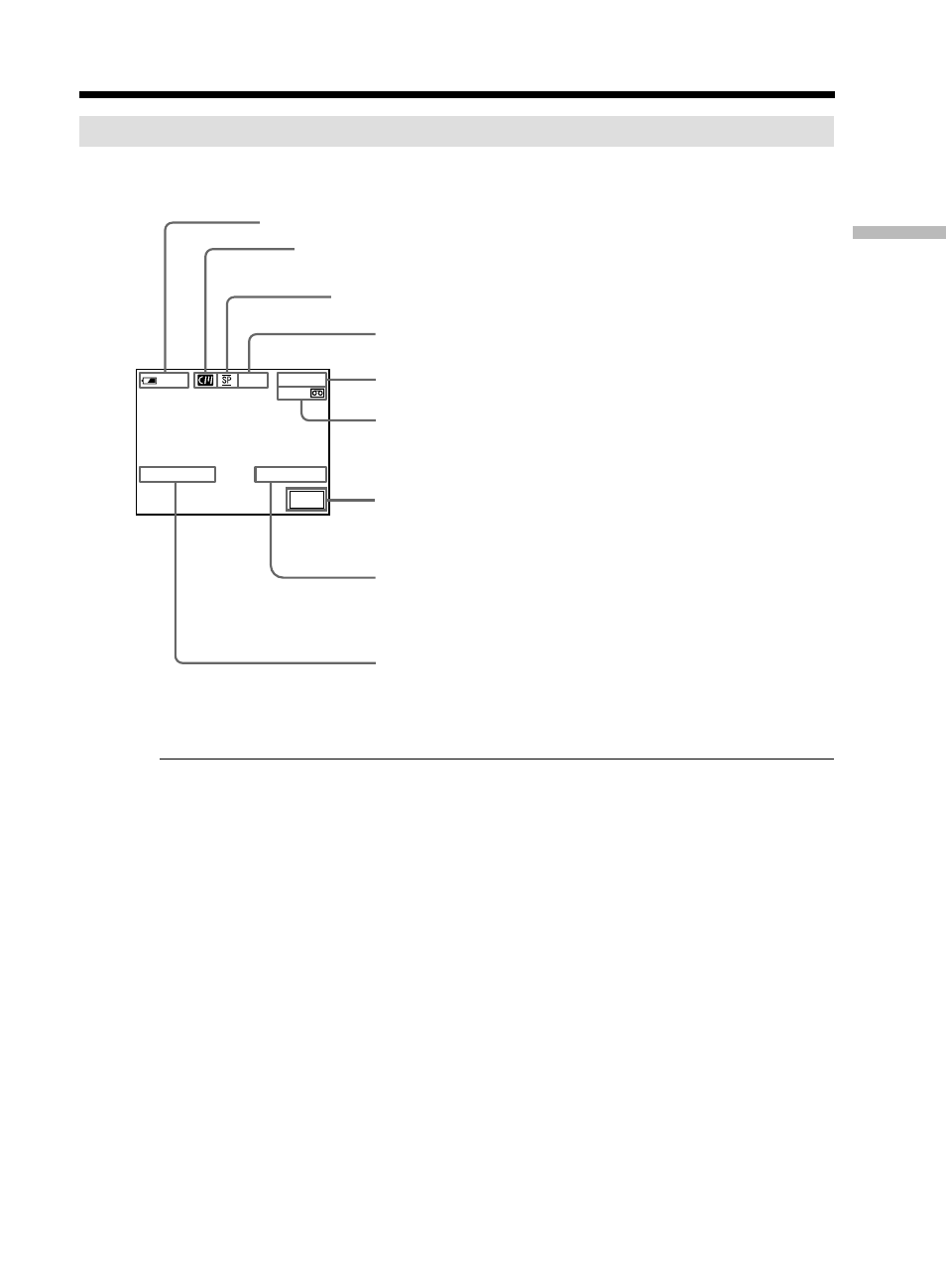 Indicators displayed in the recording, Recording a picture | Sony DCR-TRV50 User Manual | Page 33 / 248