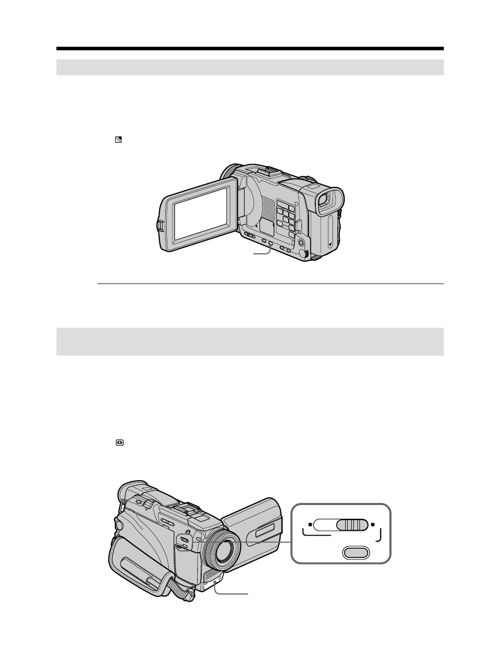 Shooting backlit subjects – back light, Recording a picture | Sony DCR-TRV50 User Manual | Page 34 / 248