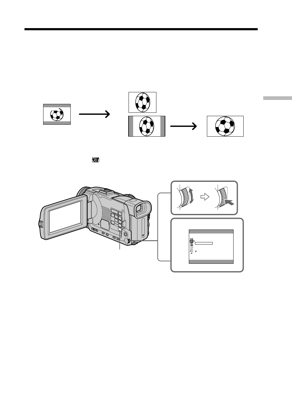 Using the wide mode | Sony DCR-TRV50 User Manual | Page 55 / 248