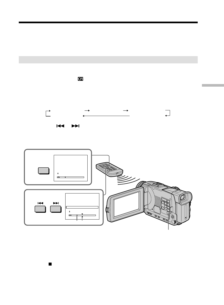 Searching for a photo – photo search/photo scan | Sony DCR-TRV50 User Manual | Page 83 / 248