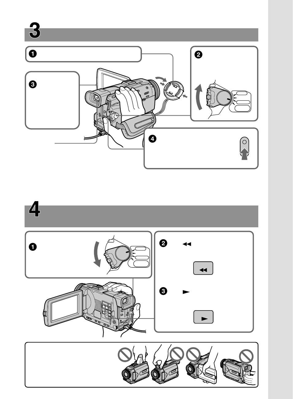 Recording a picture, Monitoring the playback picture on the lcd screen | Sony DCR-TRV50 User Manual | Page 9 / 248