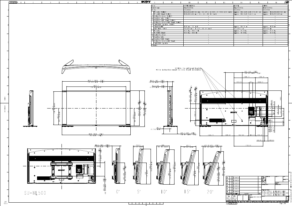 Sony KDL-65S990A User Manual | 1 page