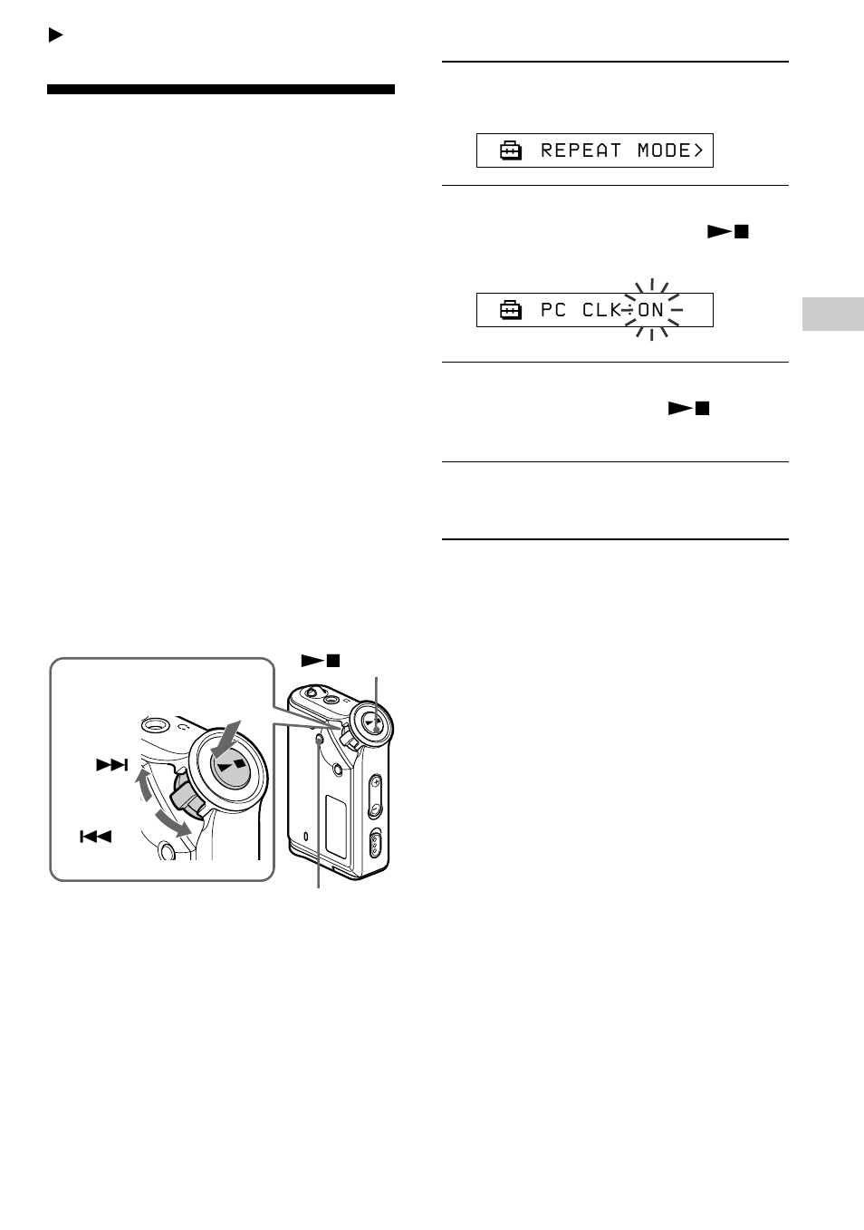 Adjusting the settings of your network walkman, Changing the setting to “off | Sony NW-E75 User Manual | Page 25 / 48