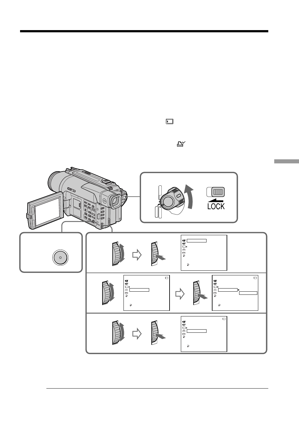 Writing a print mark – print mark | Sony DCR-TRV520 User Manual | Page 101 / 132