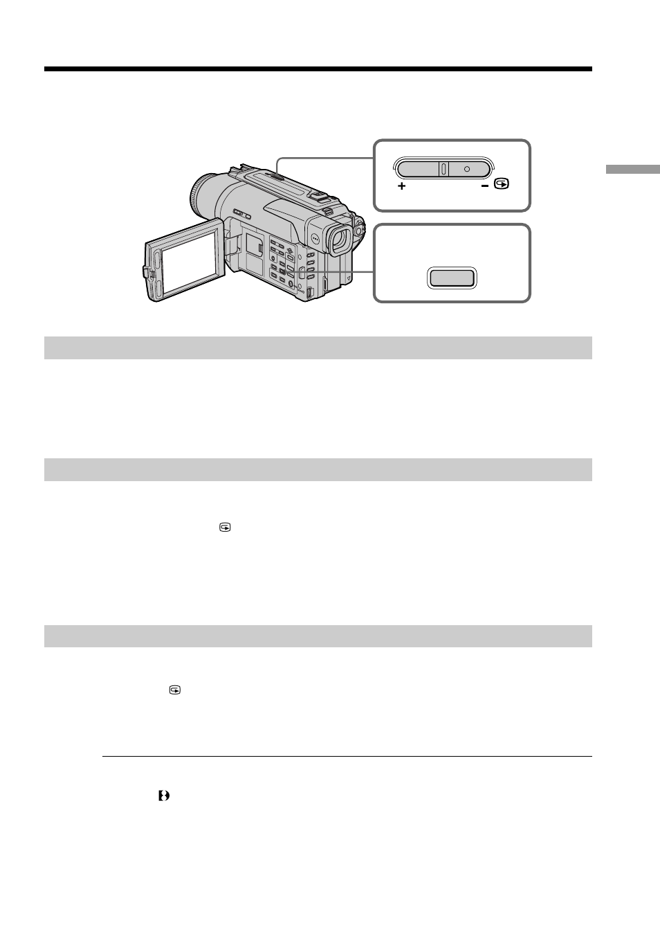 Checking the recording, End search / editsearch / rec review, Checking the recording – end search | Editsearch / rec review | Sony DCR-TRV520 User Manual | Page 23 / 132