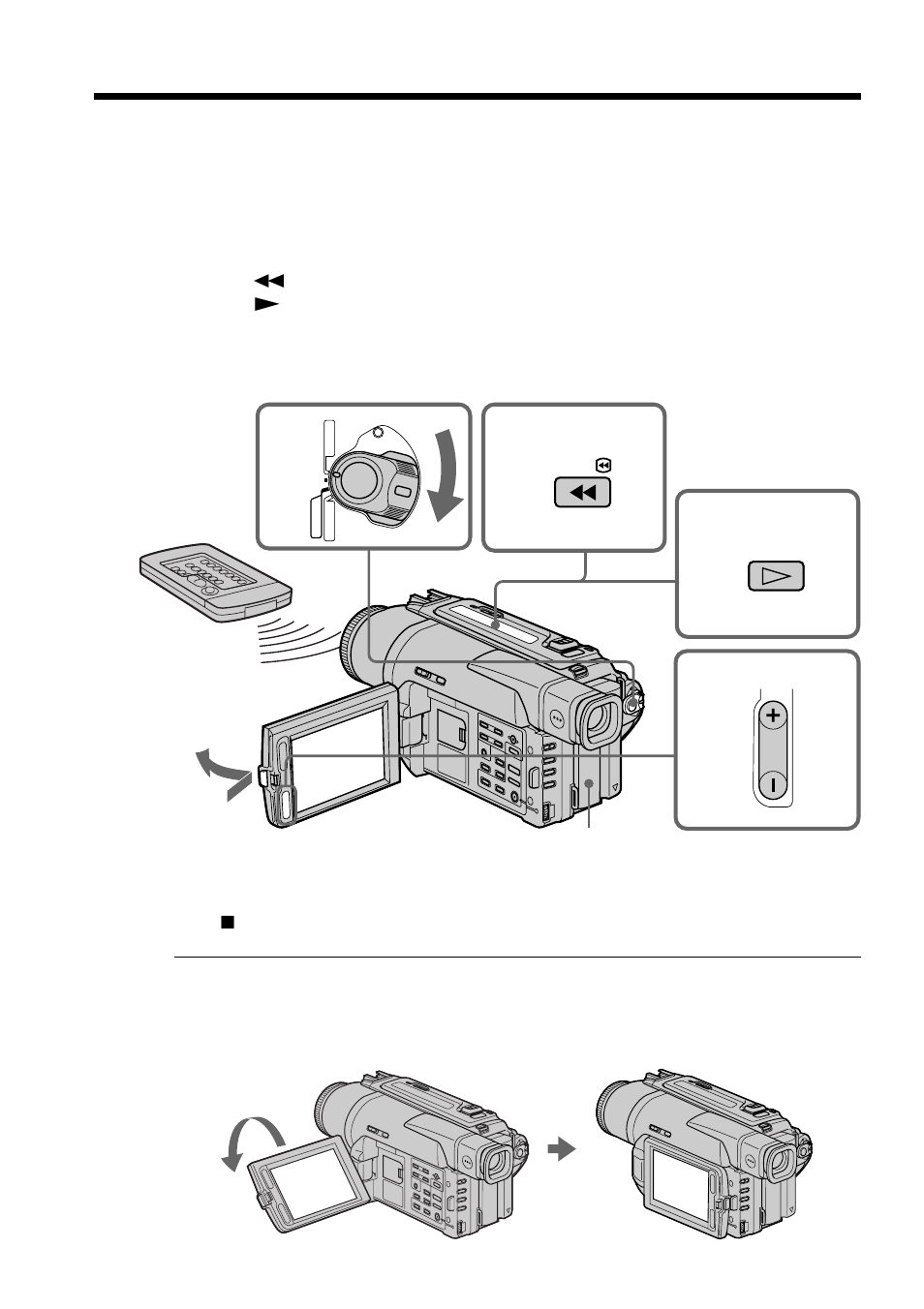 Playback – basics, Playing back a tape | Sony DCR-TRV520 User Manual | Page 24 / 132