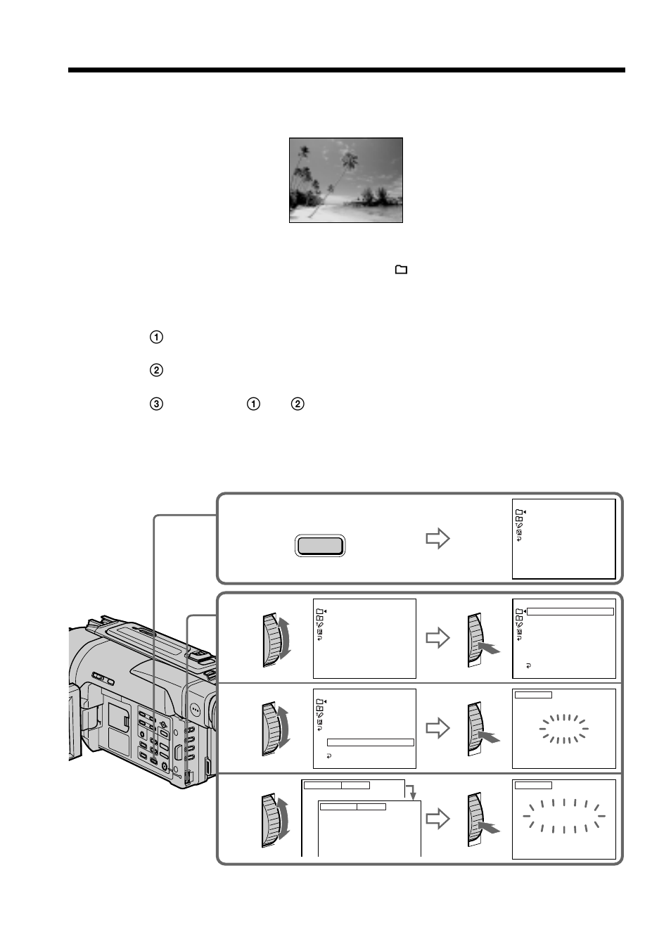 Superimposing a title | Sony DCR-TRV520 User Manual | Page 44 / 132