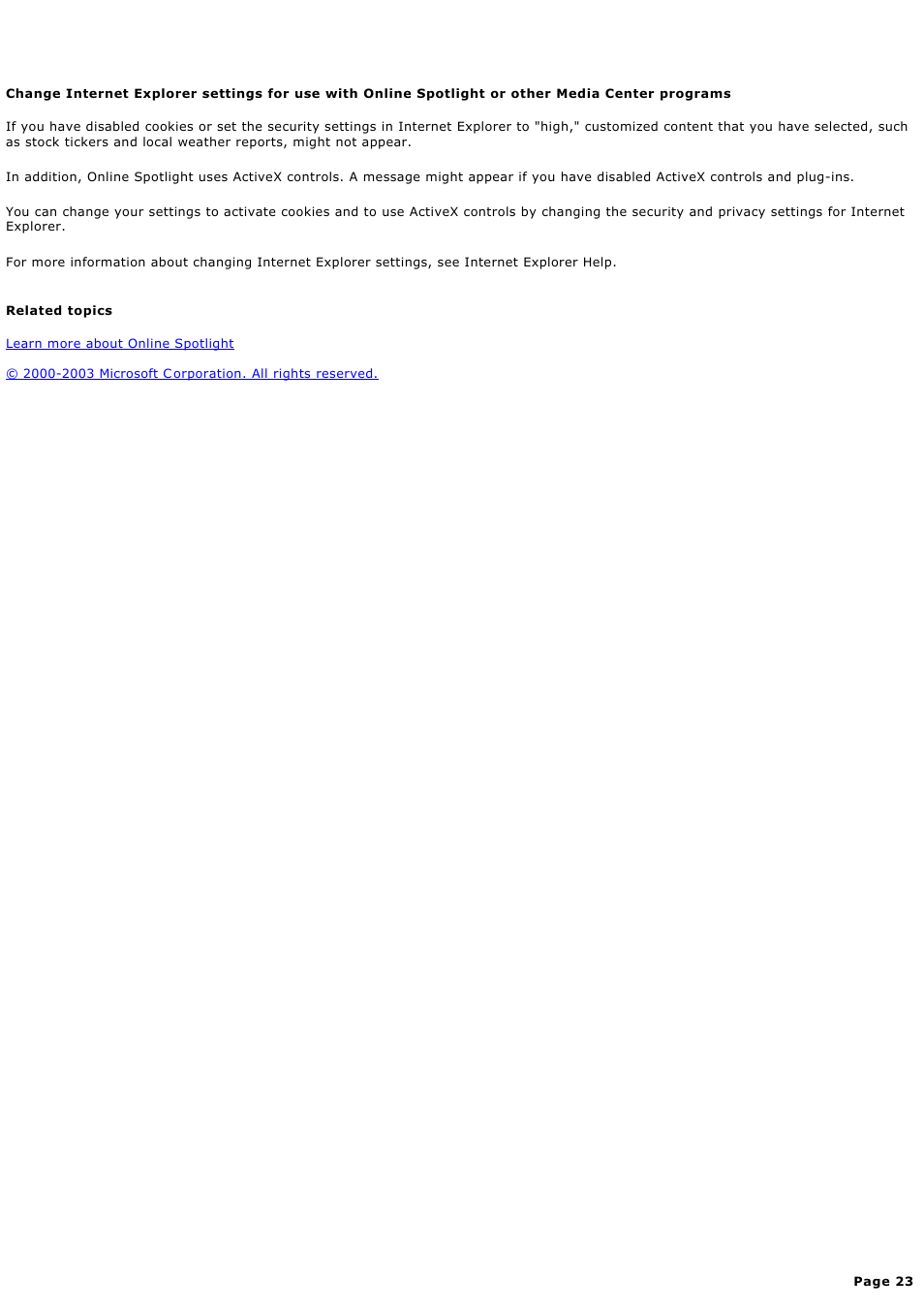 Sony PCV-RZ46G User Manual | Page 23 / 459