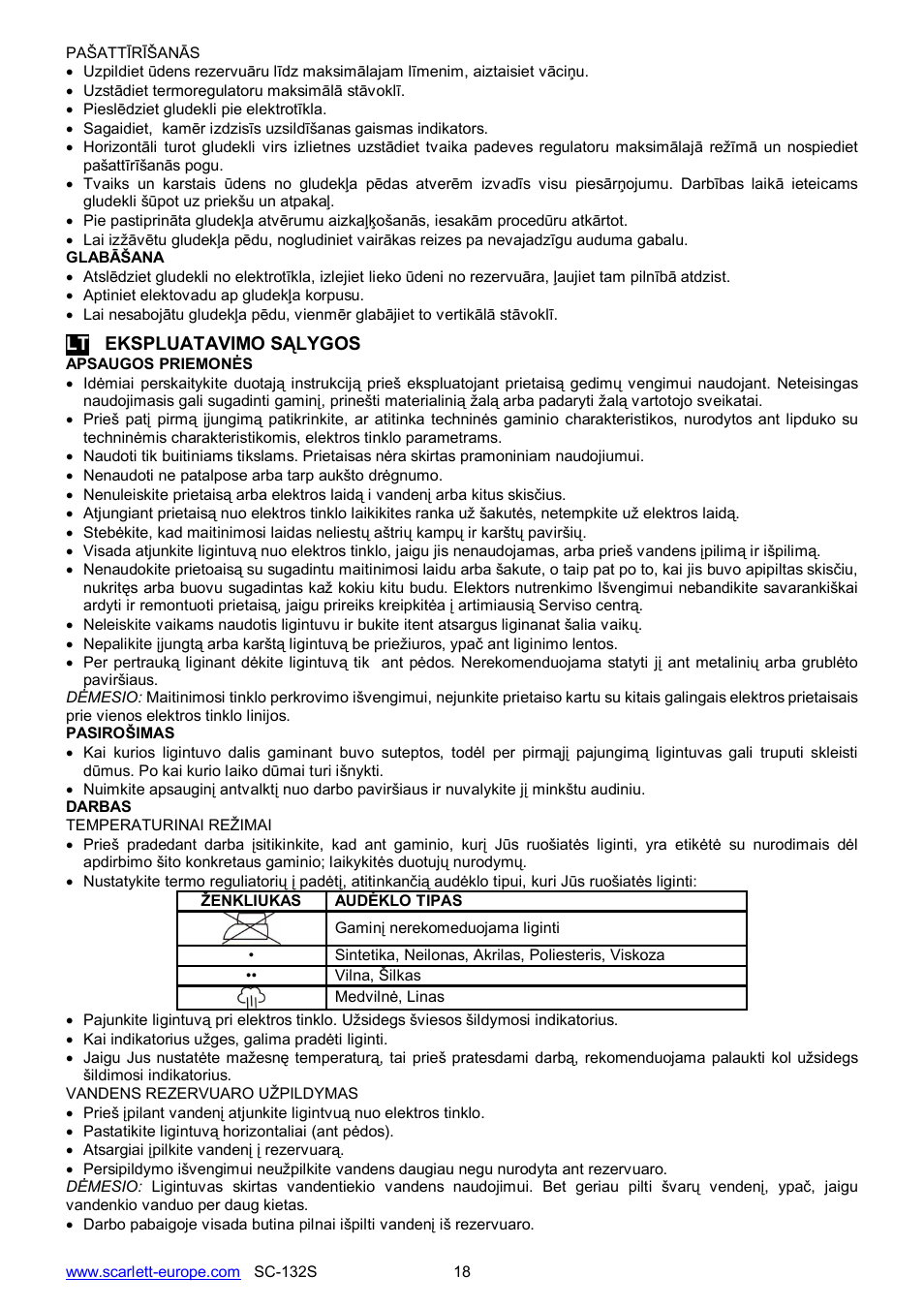 Scarlett SC-132S User Manual | Page 18 / 24