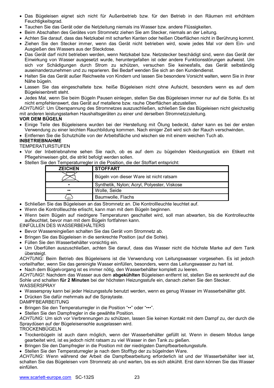 Scarlett SC-132S User Manual | Page 23 / 24