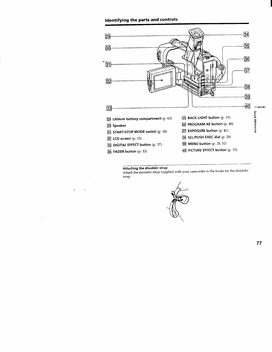 Sony CCD-TRV66 User Manual | Page 77 / 84