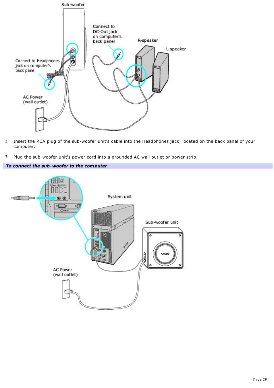 Sony VGC-RA710G User Manual | Page 29 / 262