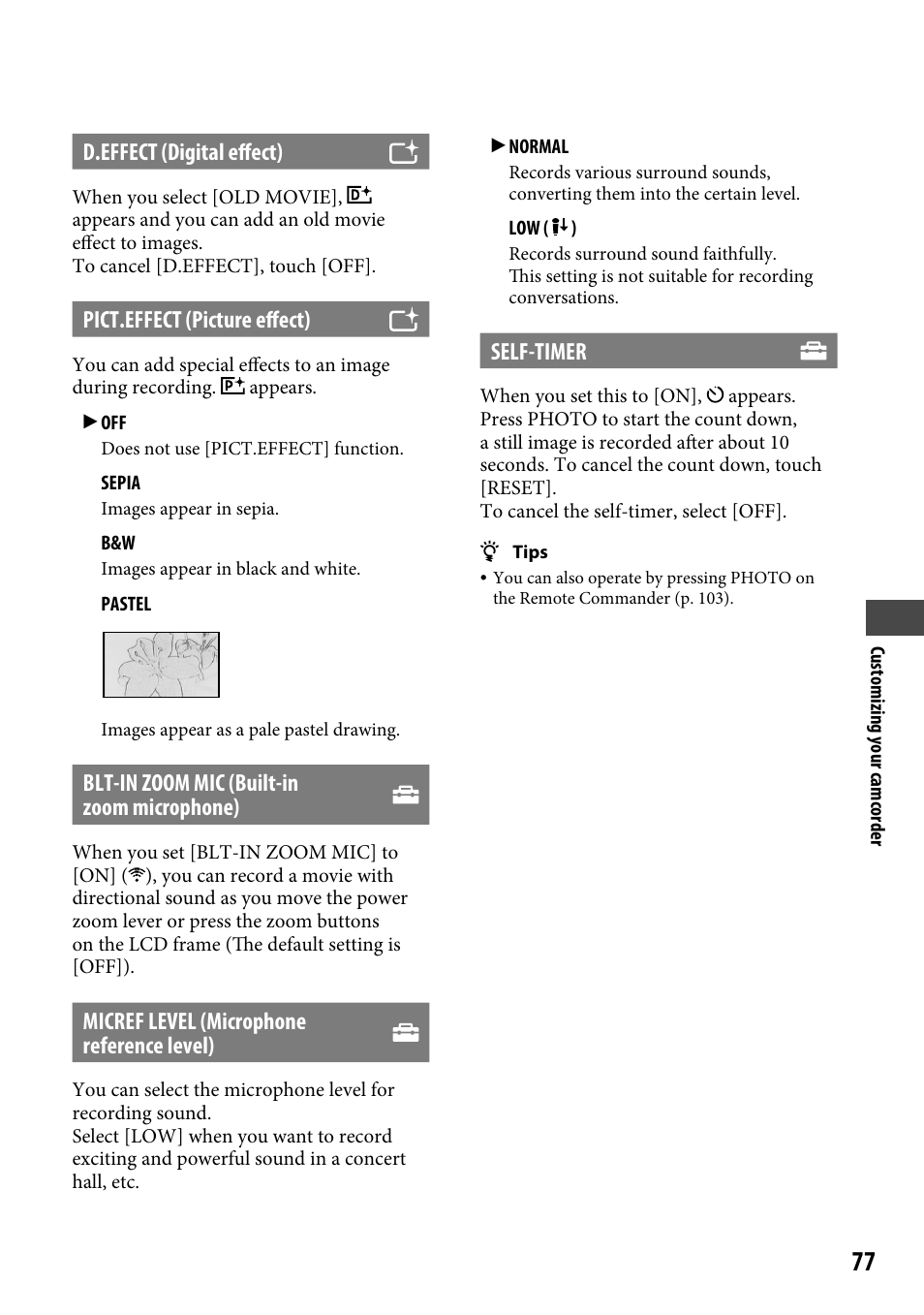 Sony DCR-SR220 User Manual | Page 77 / 111