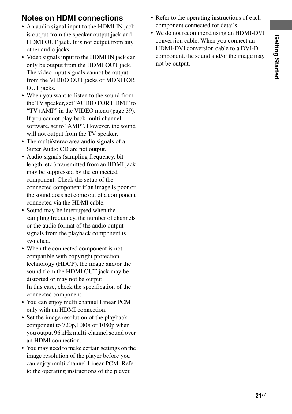 Sony STR-DG720 User Manual | Page 21 / 92