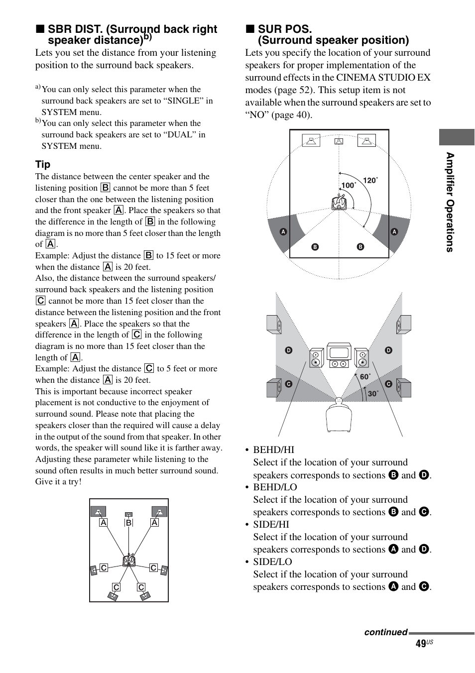 Sony STR-DG720 User Manual | Page 49 / 92