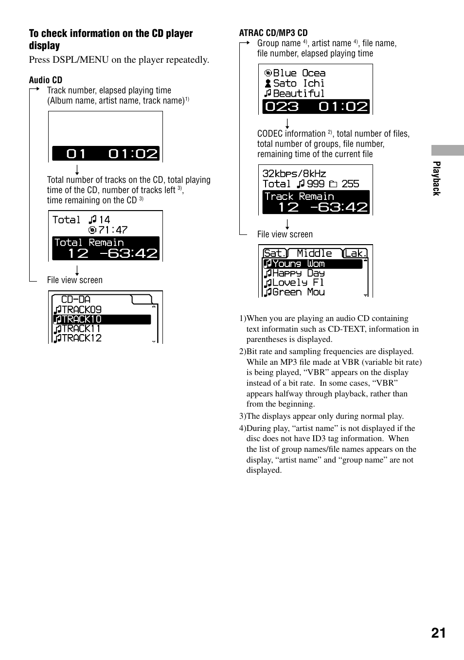 Sony D-NE920 User Manual | Page 21 / 43