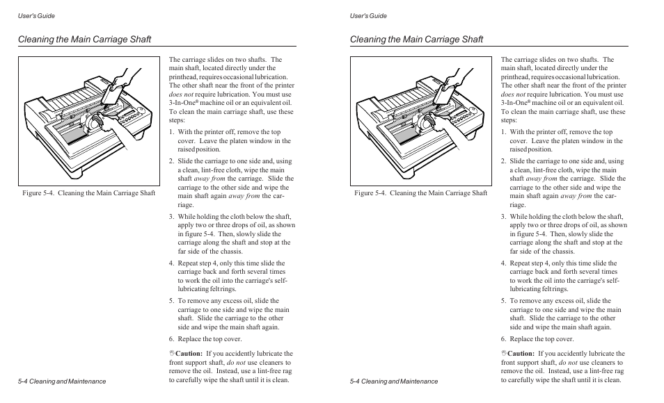 Cleaning the main carriage shaft | AMT Datasouth ACCEL-6300 User Manual | Page 111 / 257