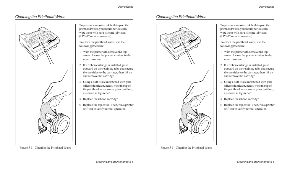 Cleaning the printhead wires | AMT Datasouth ACCEL-6300 User Manual | Page 112 / 257