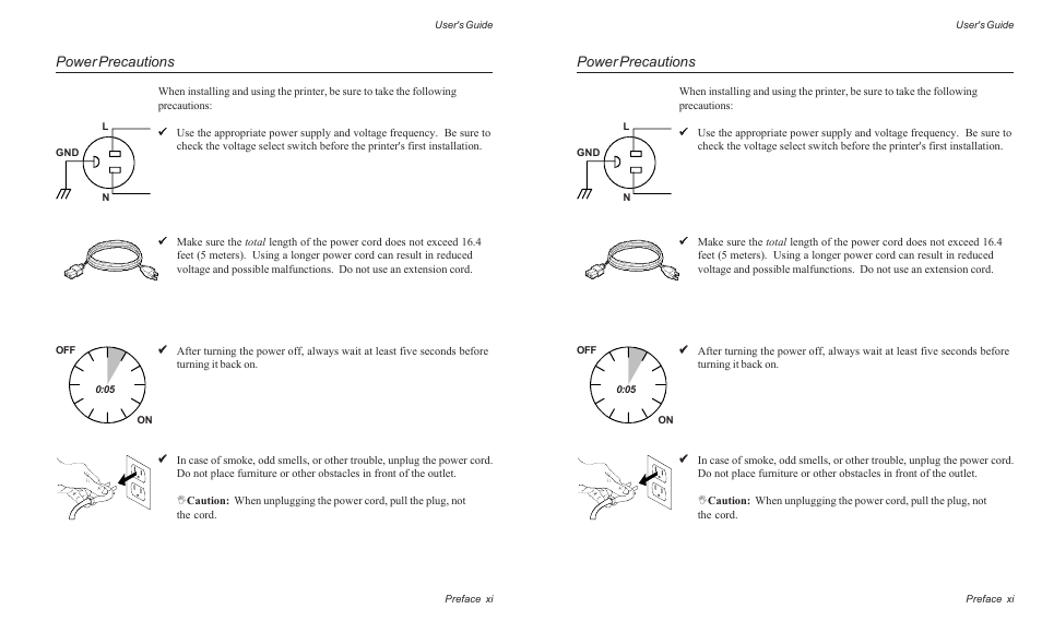 Power precautions | AMT Datasouth ACCEL-6300 User Manual | Page 12 / 257