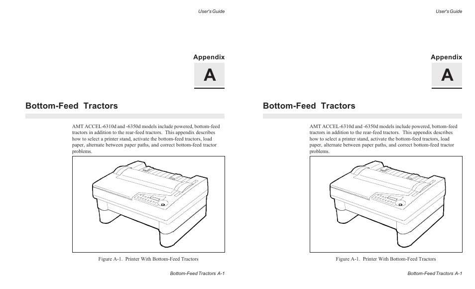 Bottom-feed tractors | AMT Datasouth ACCEL-6300 User Manual | Page 152 / 257