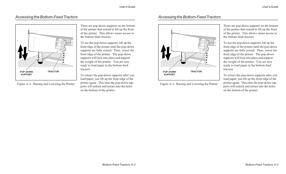 Accessing the bottom-feed tractors | AMT Datasouth ACCEL-6300 User Manual | Page 154 / 257