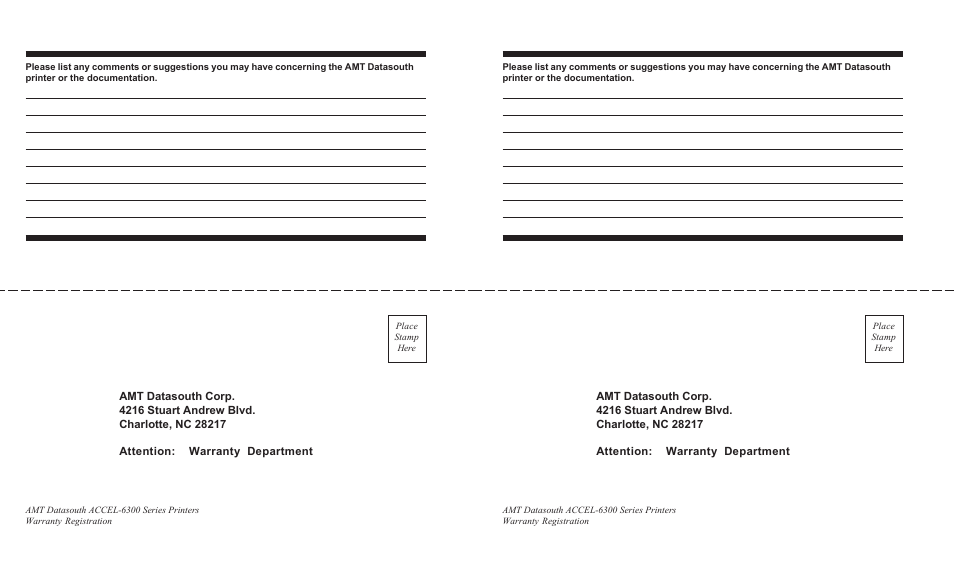 AMT Datasouth ACCEL-6300 User Manual | Page 257 / 257