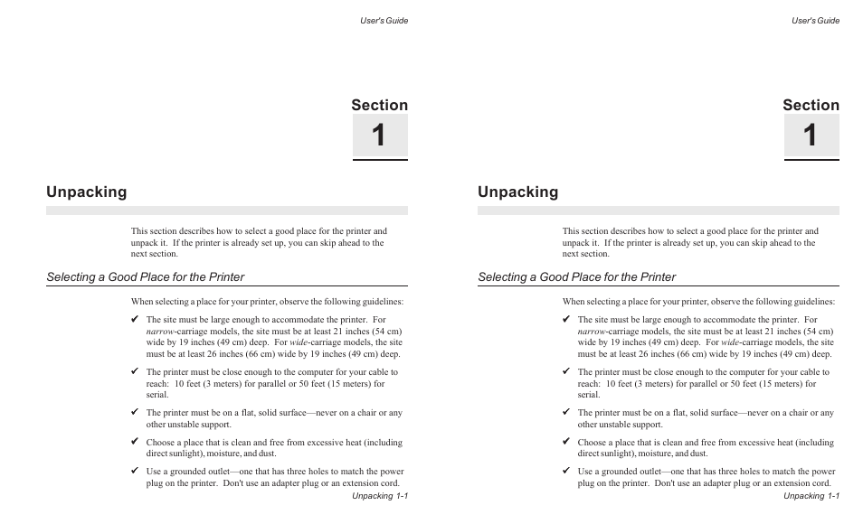 Unpacking | AMT Datasouth ACCEL-6300 User Manual | Page 28 / 257