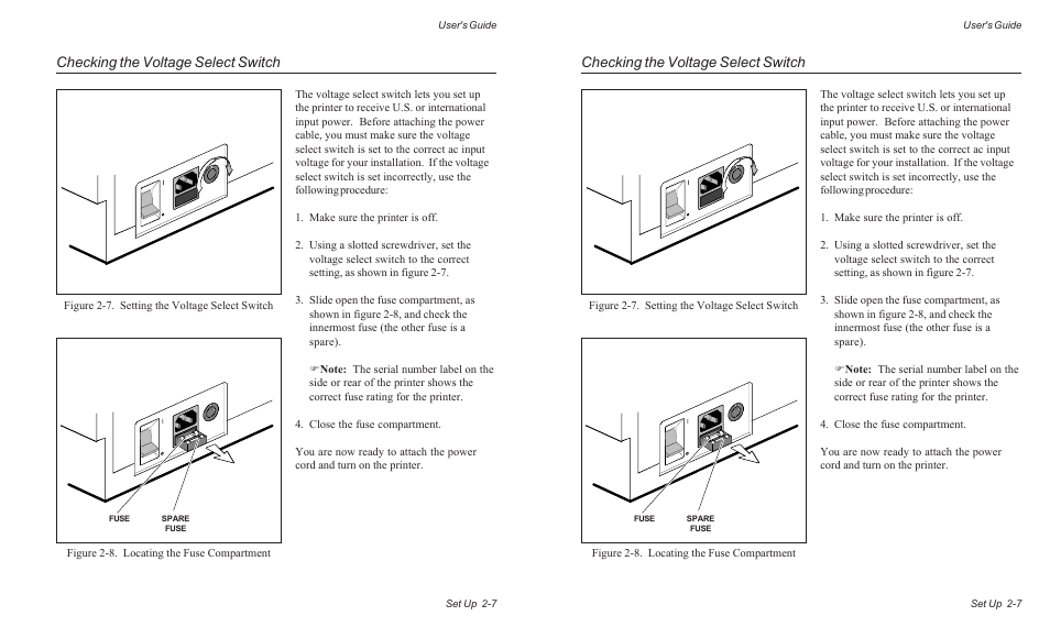 Checking the voltage select switch | AMT Datasouth ACCEL-6300 User Manual | Page 38 / 257