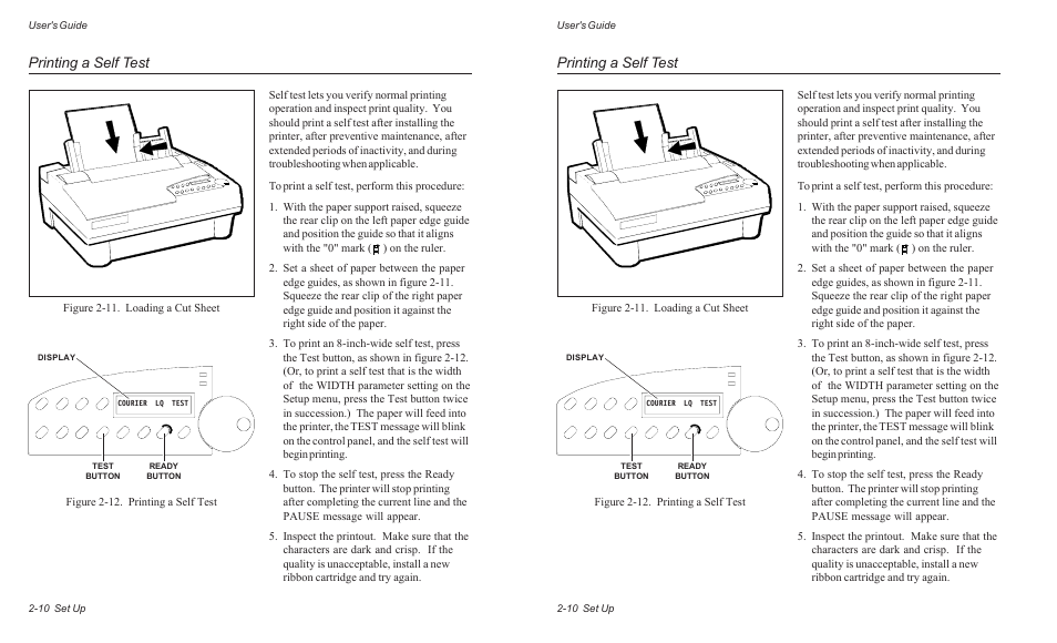 Printing a self test | AMT Datasouth ACCEL-6300 User Manual | Page 41 / 257