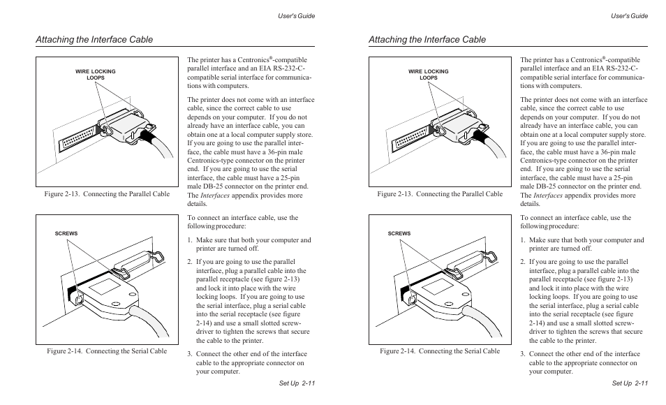 Attaching the interface cable | AMT Datasouth ACCEL-6300 User Manual | Page 42 / 257