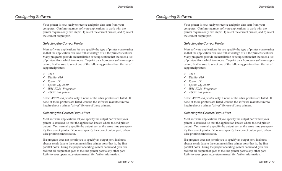 Configuring software | AMT Datasouth ACCEL-6300 User Manual | Page 44 / 257