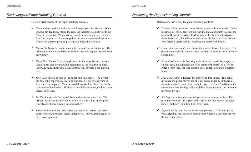 Reviewing the paper handling controls | AMT Datasouth ACCEL-6300 User Manual | Page 61 / 257