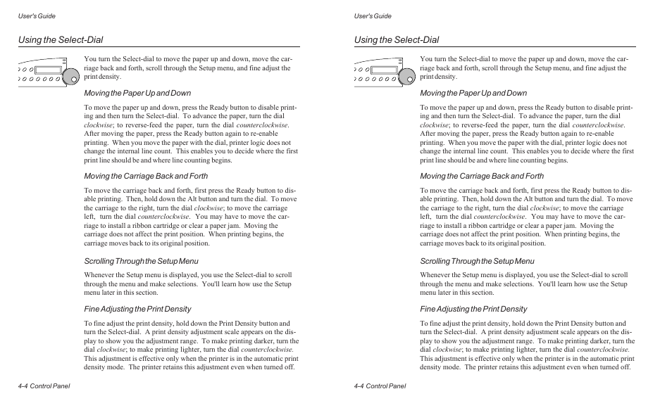 Using the select-dial | AMT Datasouth ACCEL-6300 User Manual | Page 67 / 257