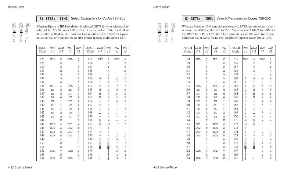 8) sets: ibm1 | AMT Datasouth ACCEL-6300 User Manual | Page 85 / 257