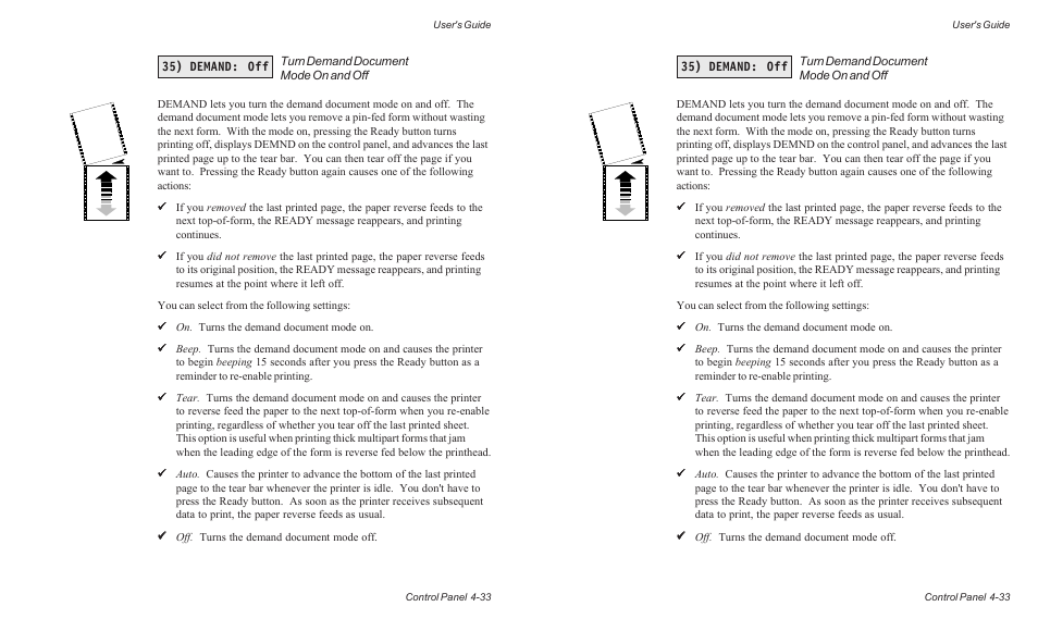 35) demand: off | AMT Datasouth ACCEL-6300 User Manual | Page 96 / 257