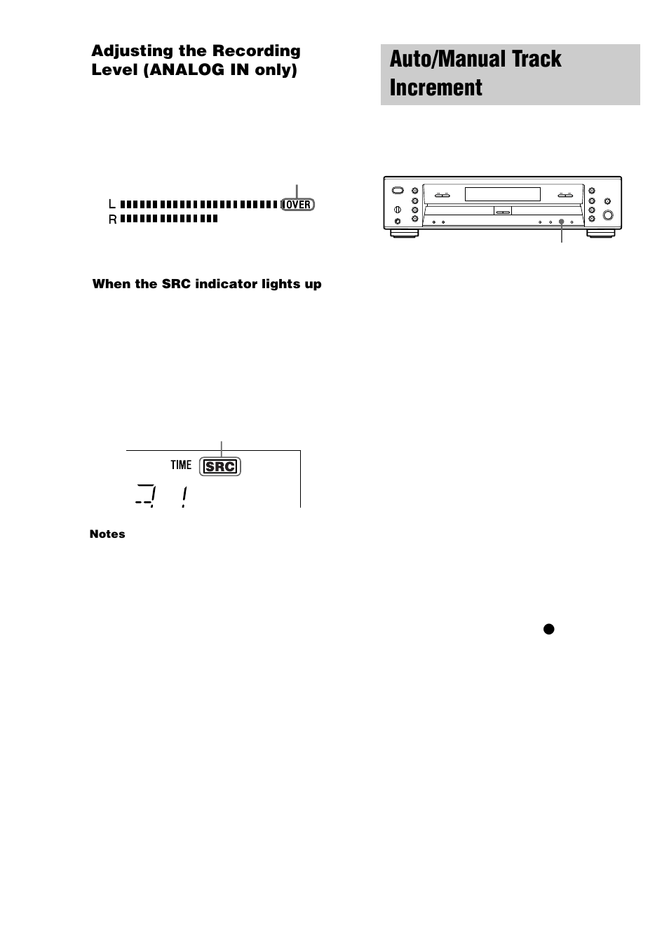 Auto/manual track increment | Sony RCD-W3 User Manual | Page 18 / 24