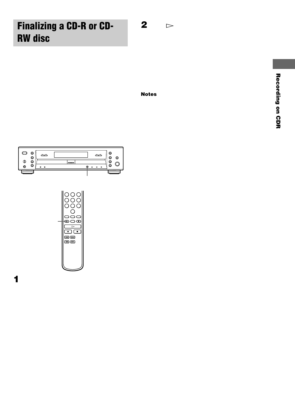 Finalizing a cd-r or cd- rw disc | Sony RCD-W3 User Manual | Page 19 / 24