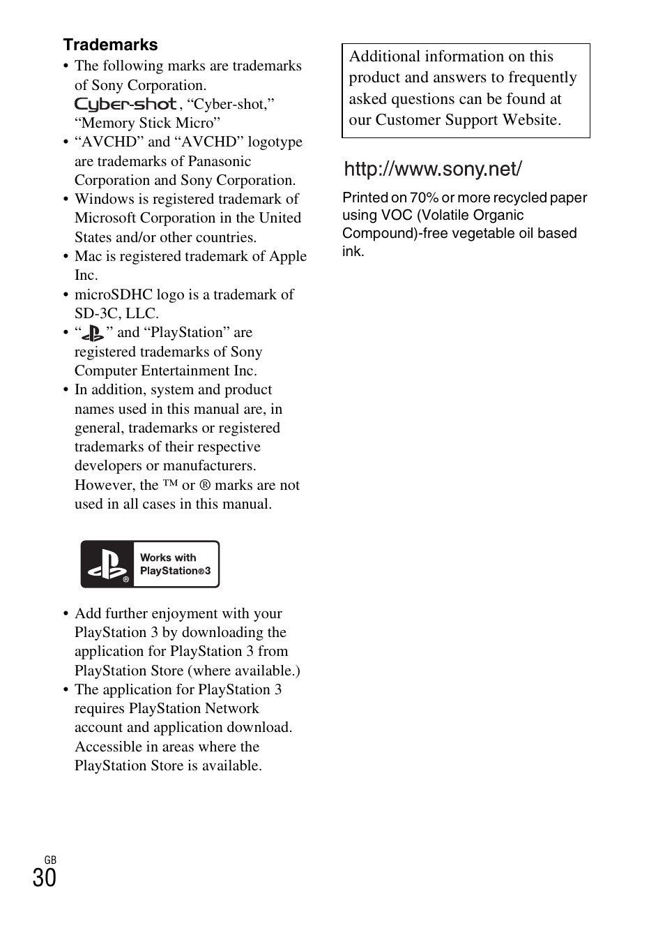 Sony DSC-TX66 User Manual | Page 30 / 64