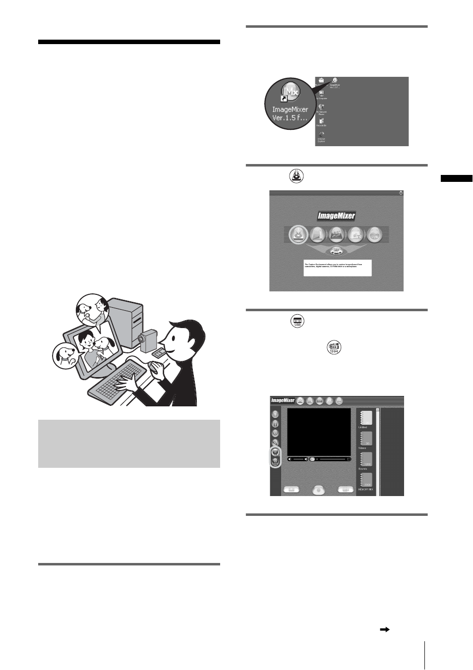 Managing pictures on a windows computer, Copying and viewing pictures recorded on a tape, Copying movies onto your computer | Sony DCR-IP1 User Manual | Page 19 / 48