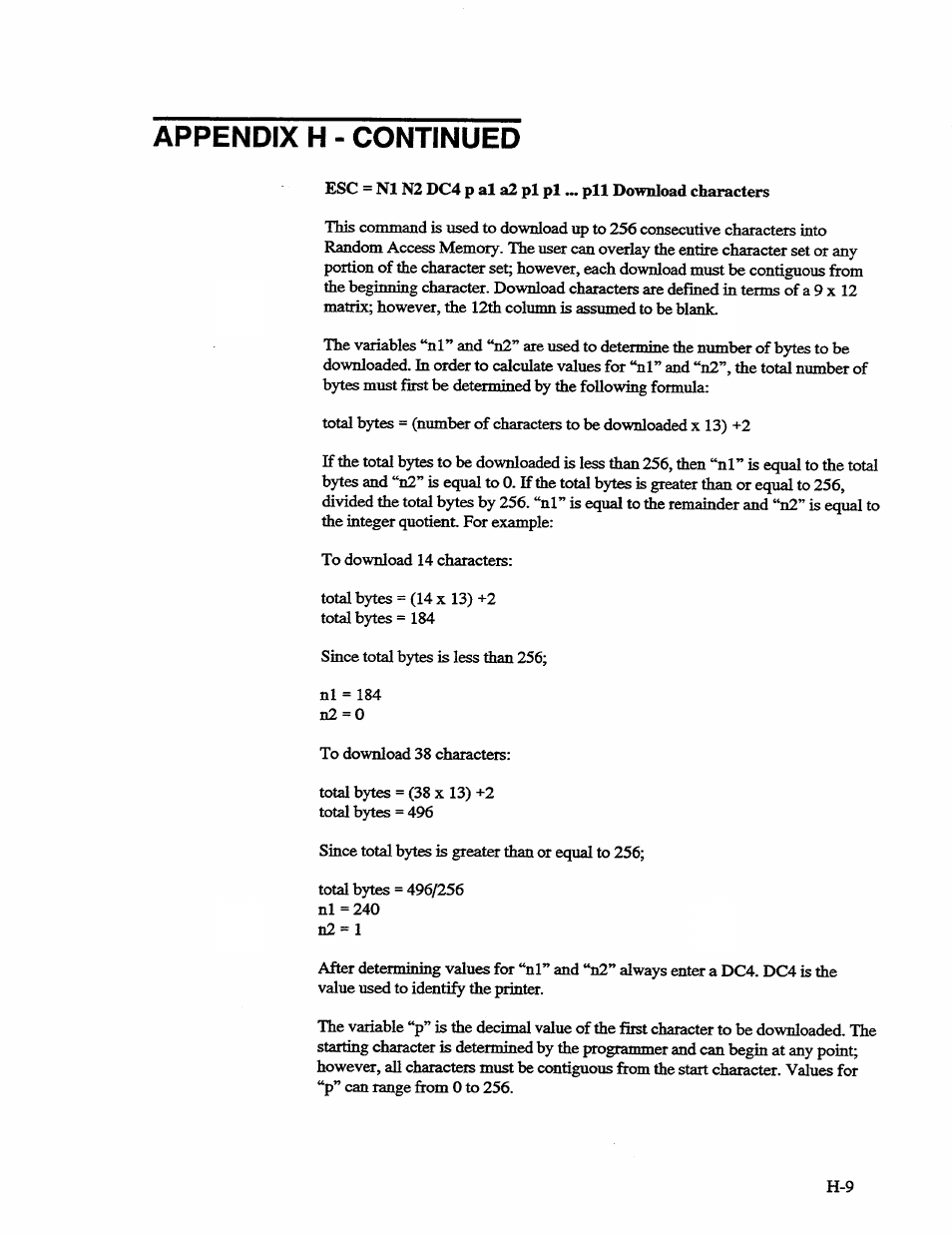 Appendix h - continued | AMT Datasouth 41AY89AR777 User Manual | Page 158 / 202