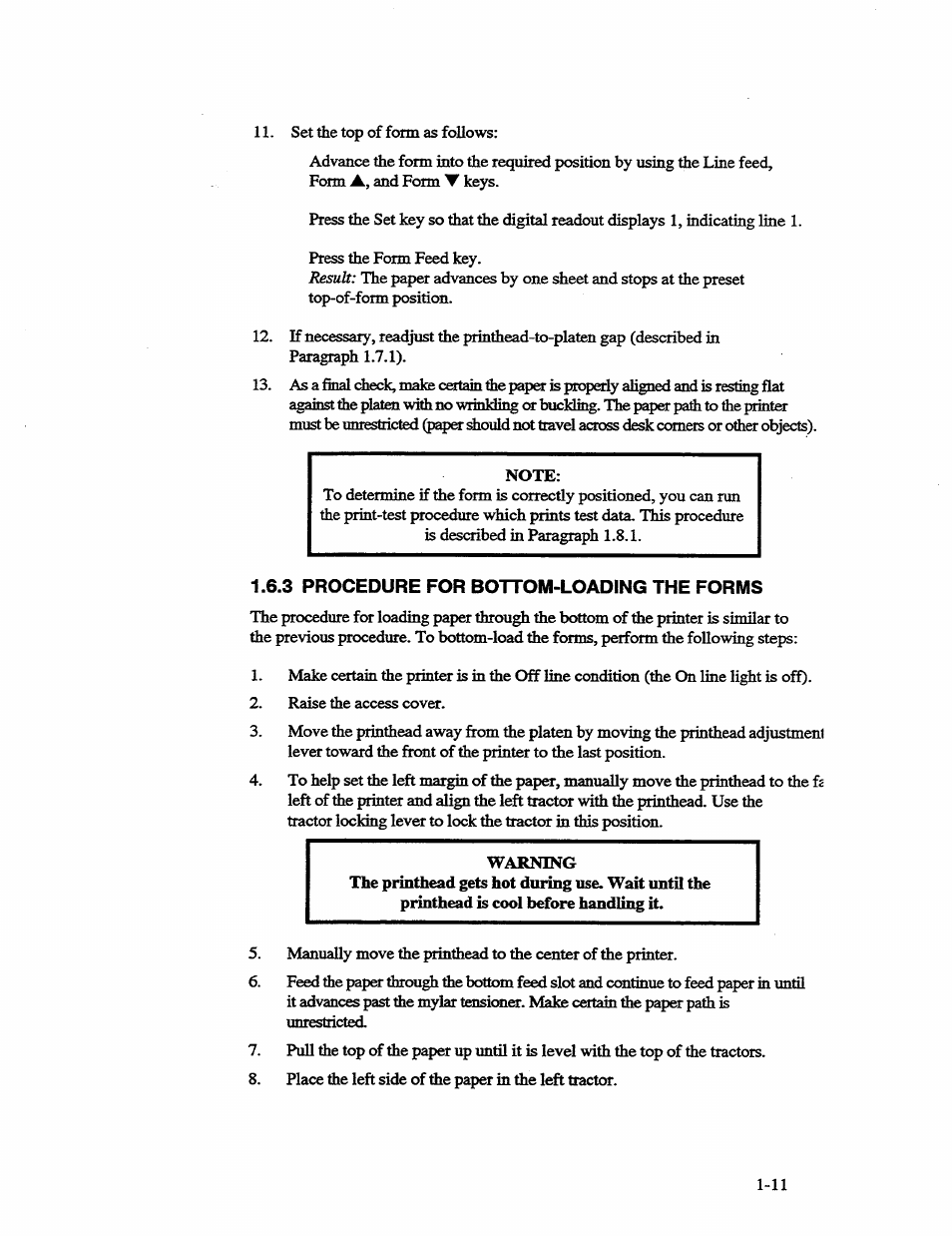 3 procedure for bottom-loading the forms | AMT Datasouth 41AY89AR777 User Manual | Page 22 / 202