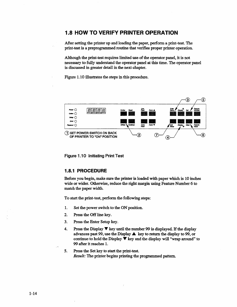 1 procedure, 8 how to verify printer operation | AMT Datasouth 41AY89AR777 User Manual | Page 25 / 202