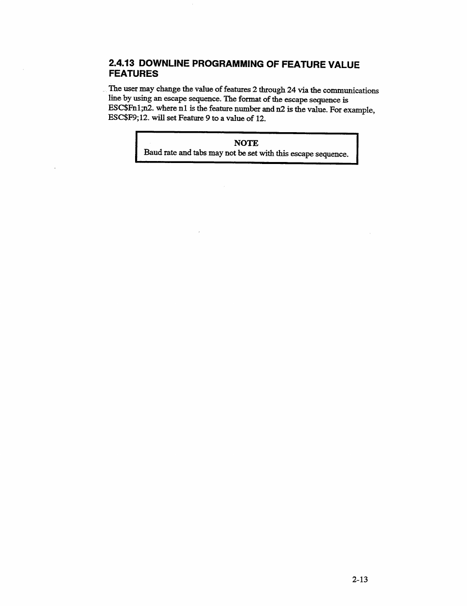 13 downline programming of feature value features | AMT Datasouth 41AY89AR777 User Manual | Page 40 / 202