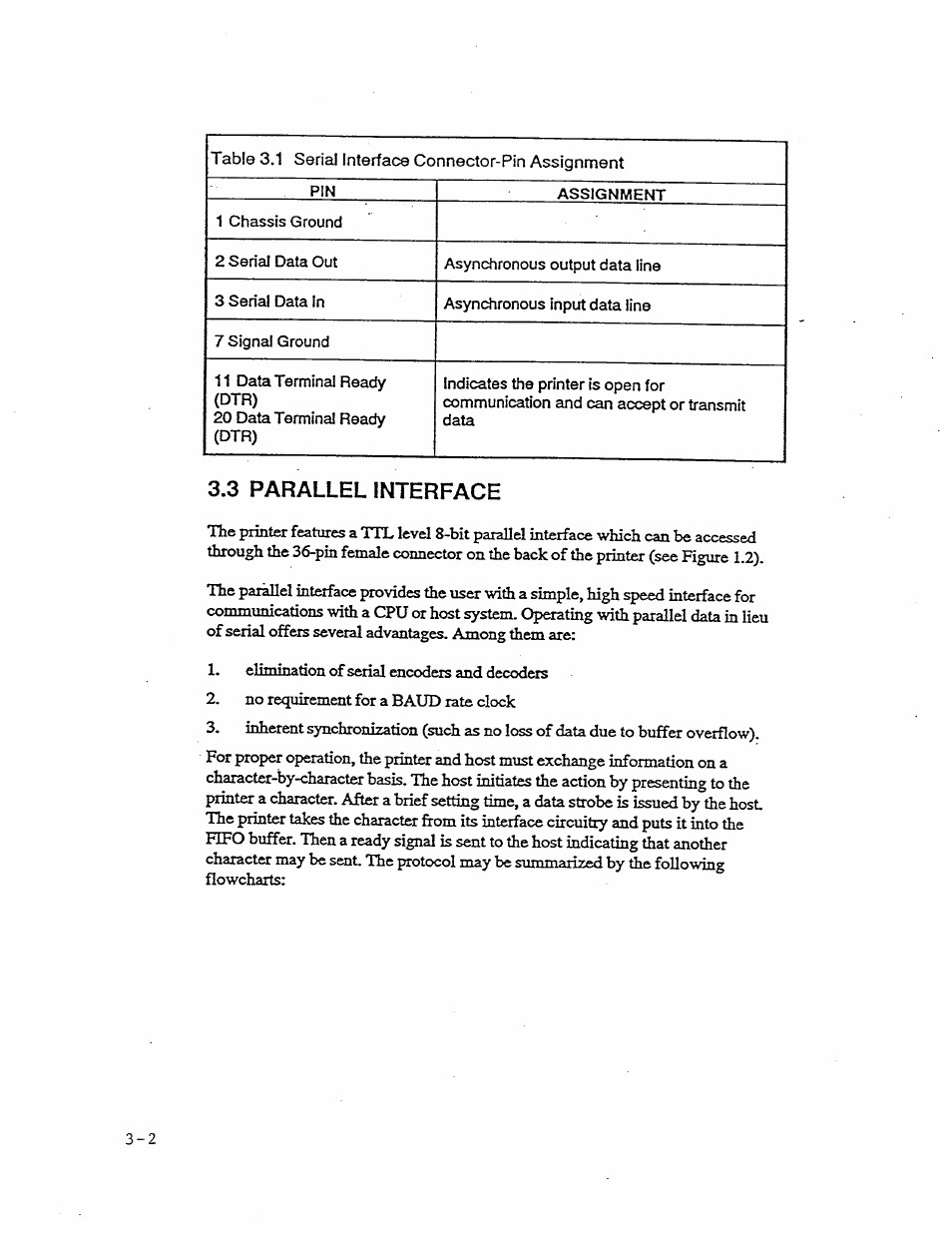 3 parallel interface, Parallel interface -2 | AMT Datasouth 41AY89AR777 User Manual | Page 53 / 202