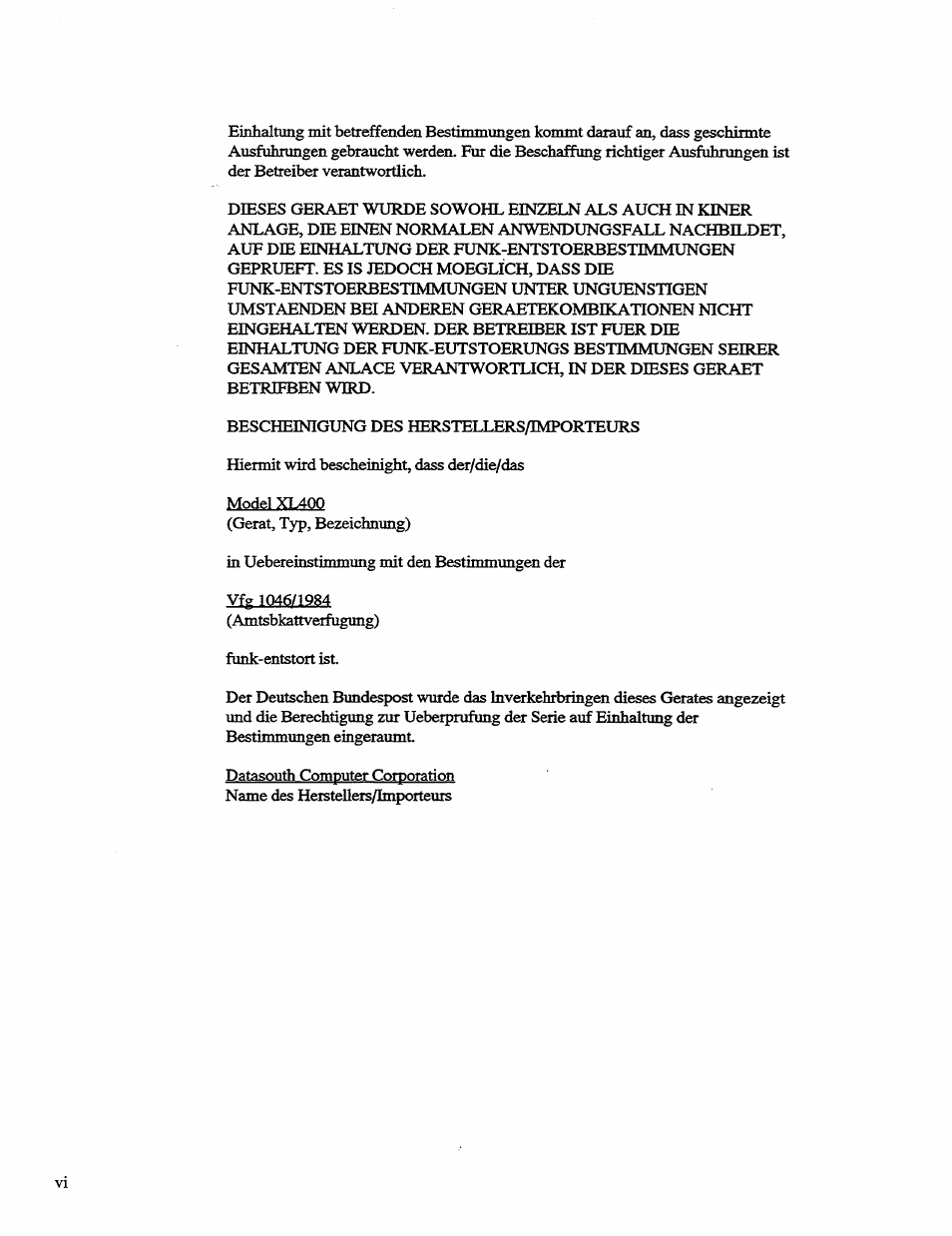 AMT Datasouth 41AY89AR777 User Manual | Page 7 / 202