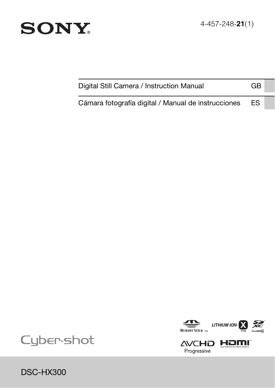 Sony DSC-HX300 User Manual | 68 pages
