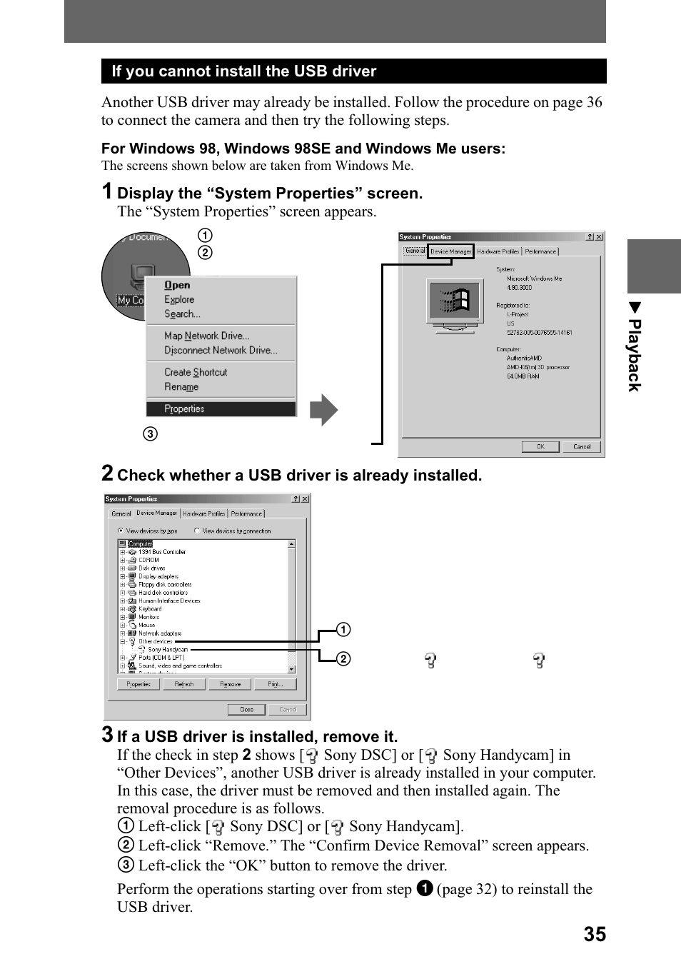 Sony DSC-P5 User Manual | Page 35 / 100